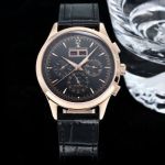 JAEGER-LECOULTRE Mens Watch Master Control Chronograph Calendar  Rose Gold-Black Watch